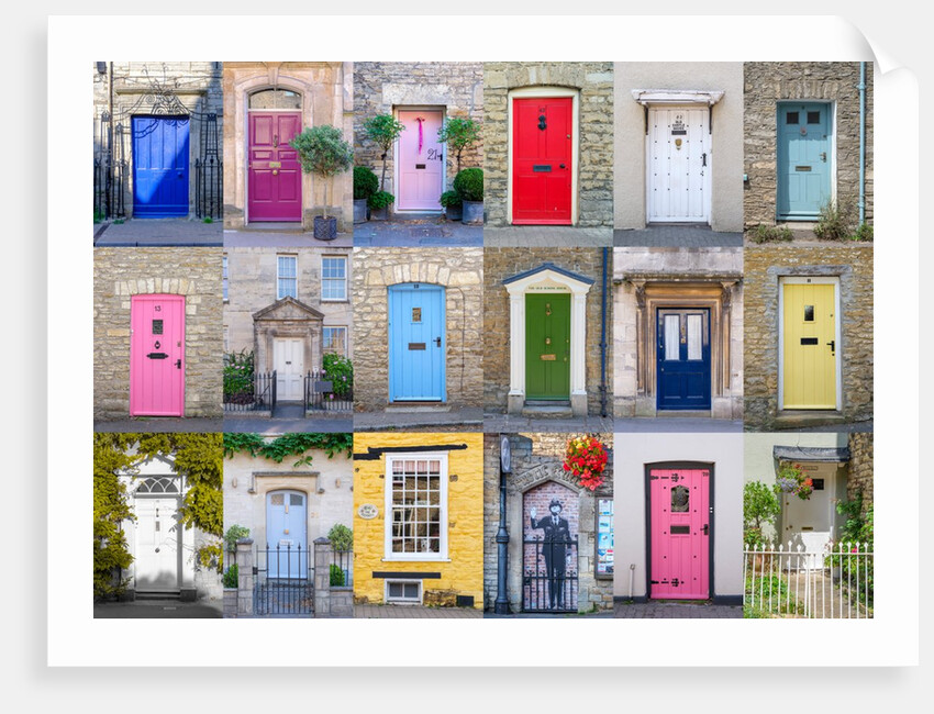 Collage of old doors by Assaf Frank